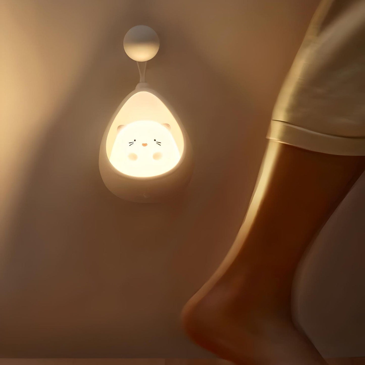 Veilleuse Chat avec Accroche Murale