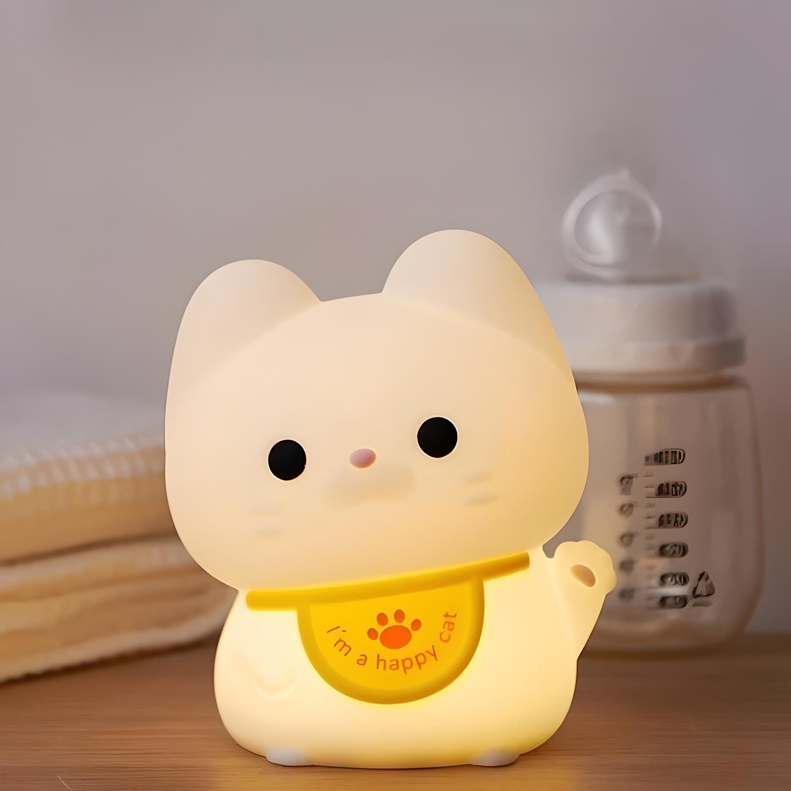 Veilleuse Chat Porte-Bonheur