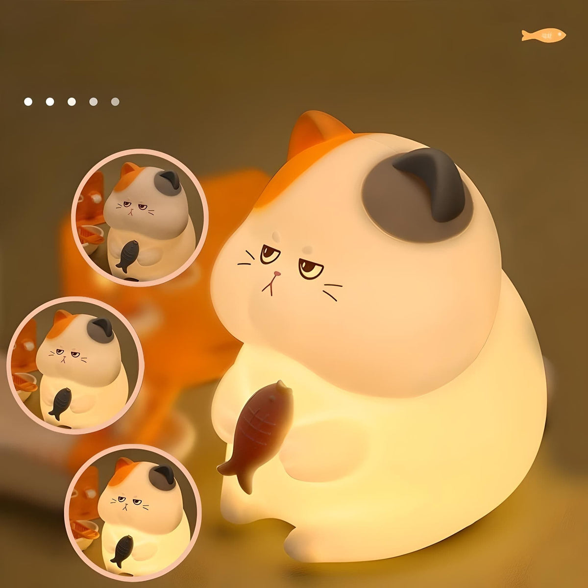 Veilleuse Chat Rechargeable