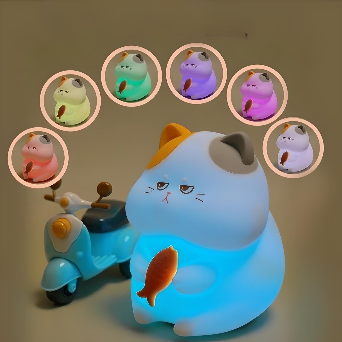 Veilleuse Chat Rechargeable