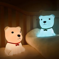 Veilleuse Chien Collier Rechargeable