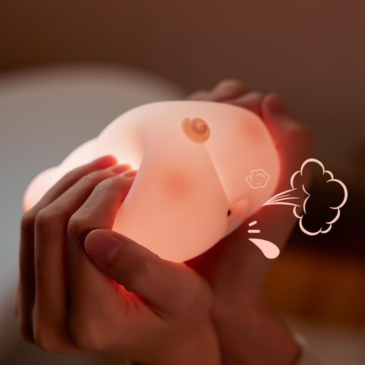 Veilleuse Cochon à Minuterie