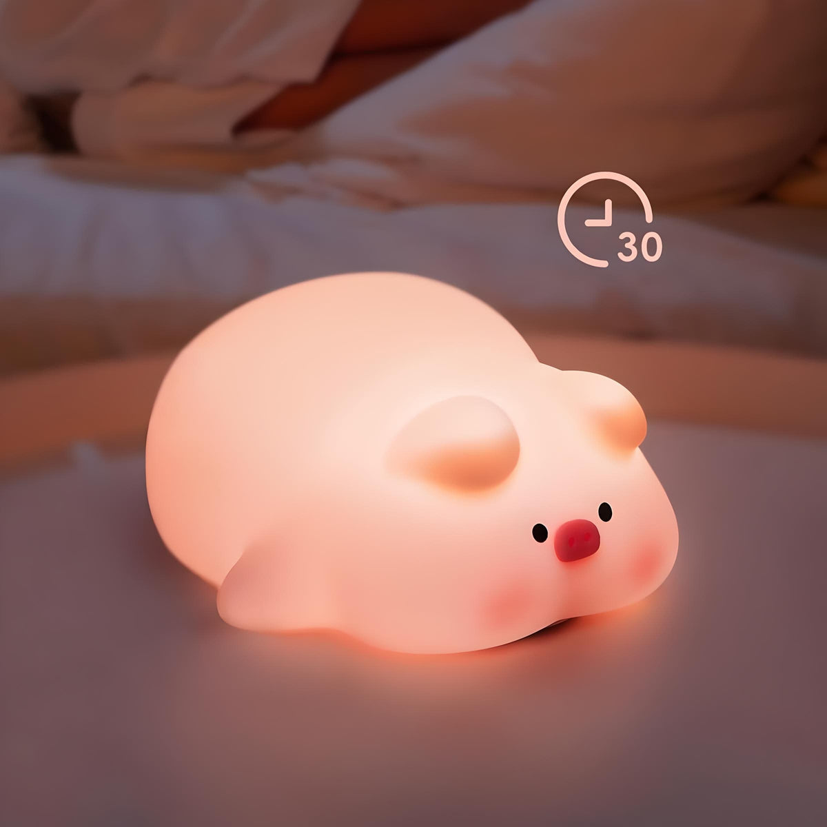 Veilleuse Cochon à Minuterie