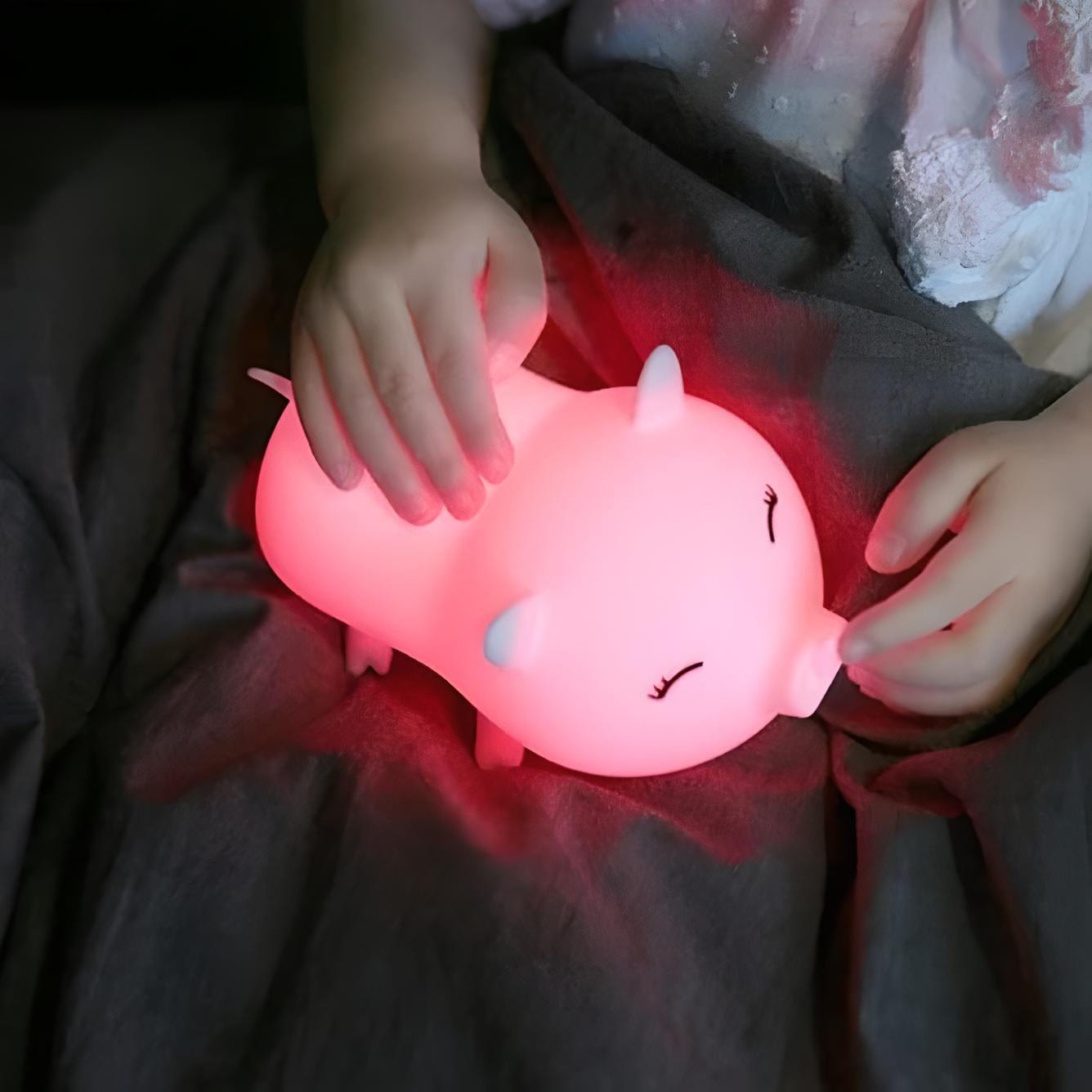 Veilleuse cochon en silicone 