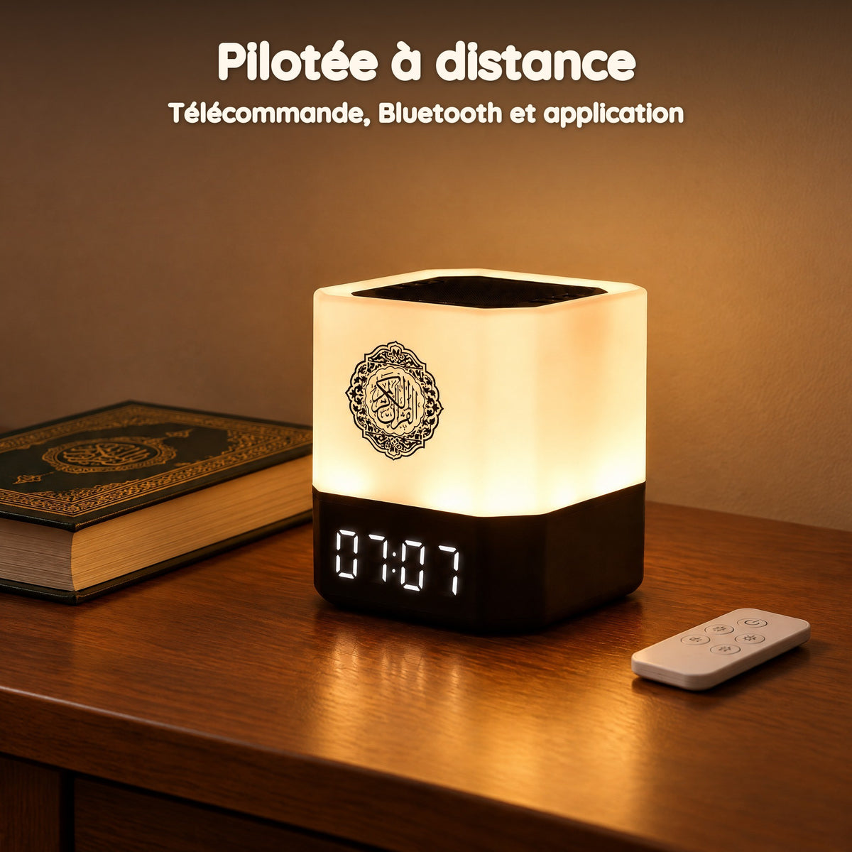Veilleuse Coranique Adhan – Pilotée à distance