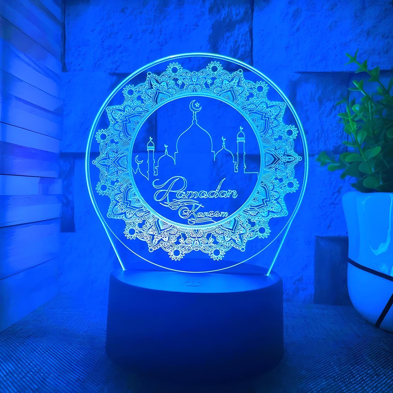 Veilleuse Coranique Cercle Ramadan 3D