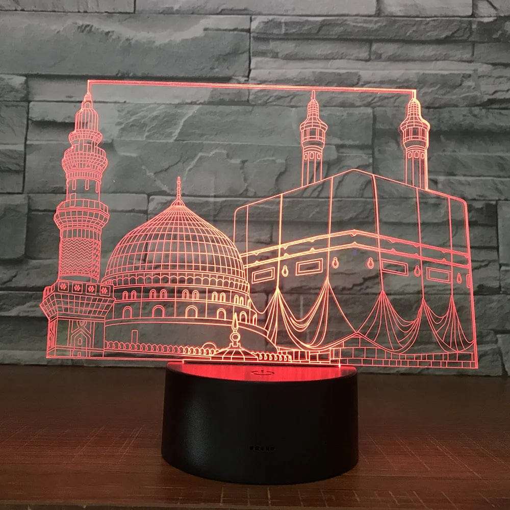 Veilleuse Coranique La Mecque 3D