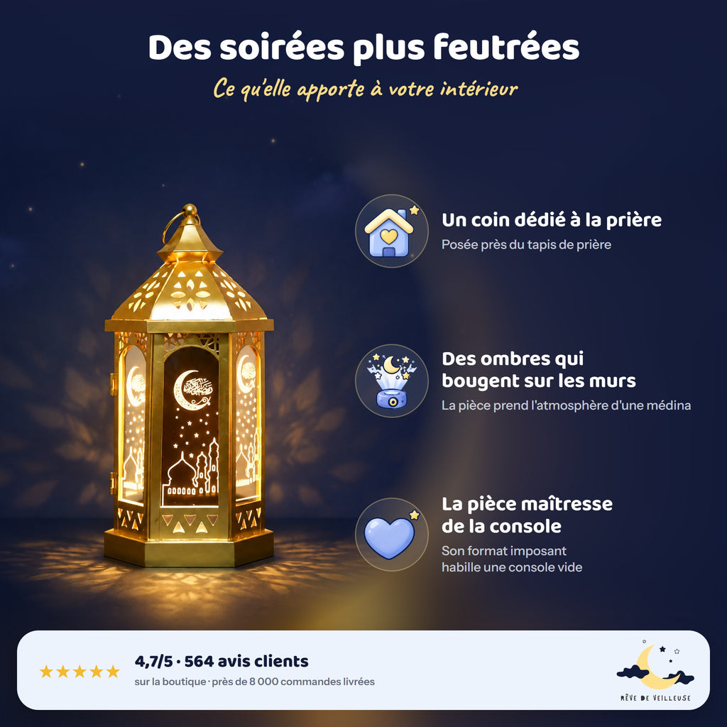 Veilleuse Coranique Lanterne – avantages et avis clients