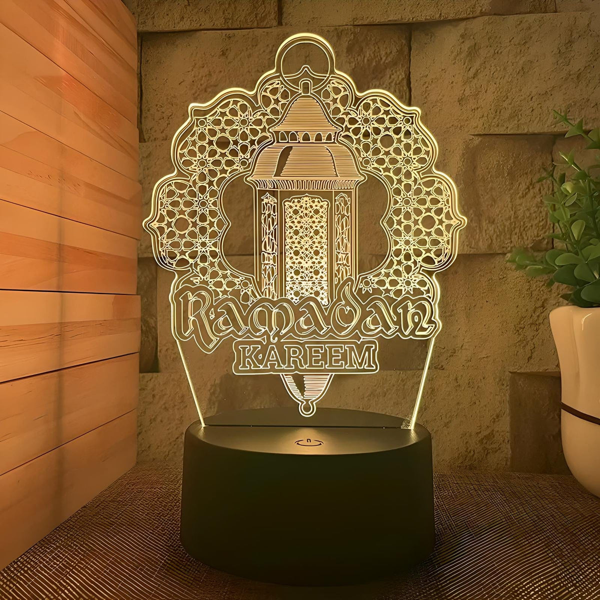 Veilleuse Coranique Ramadan & Lanterne 3D