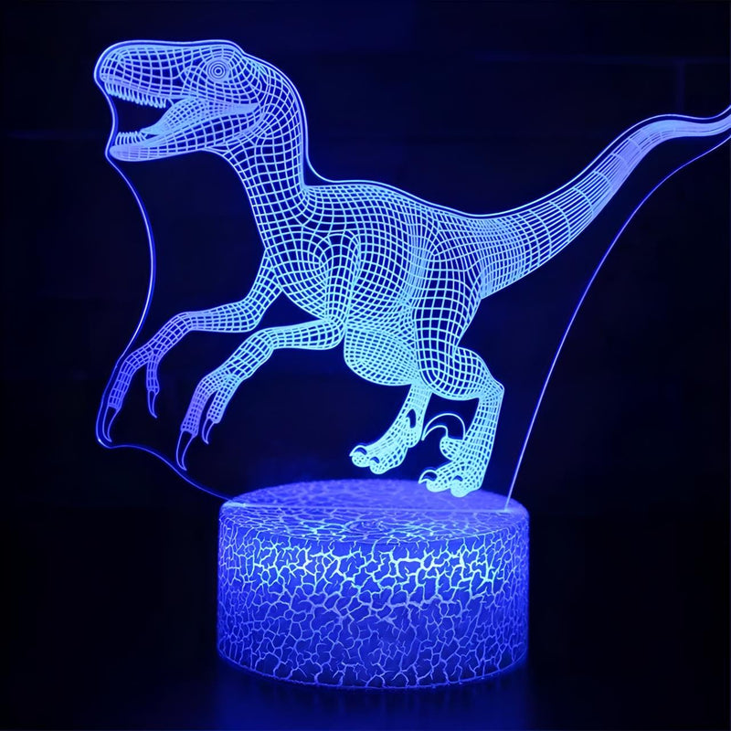 Veilleuse Dinosaure Velociraptor 3D