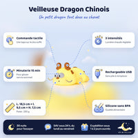 Veilleuse Dragon Chinois – caractéristiques et dimensions