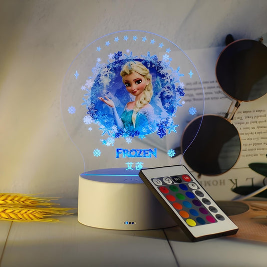 Veilleuse Elsa Reine des Neiges 3D