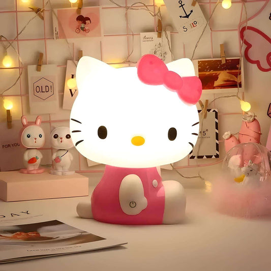 Veilleuse Hello Kitty Rose à Capteur Tactile