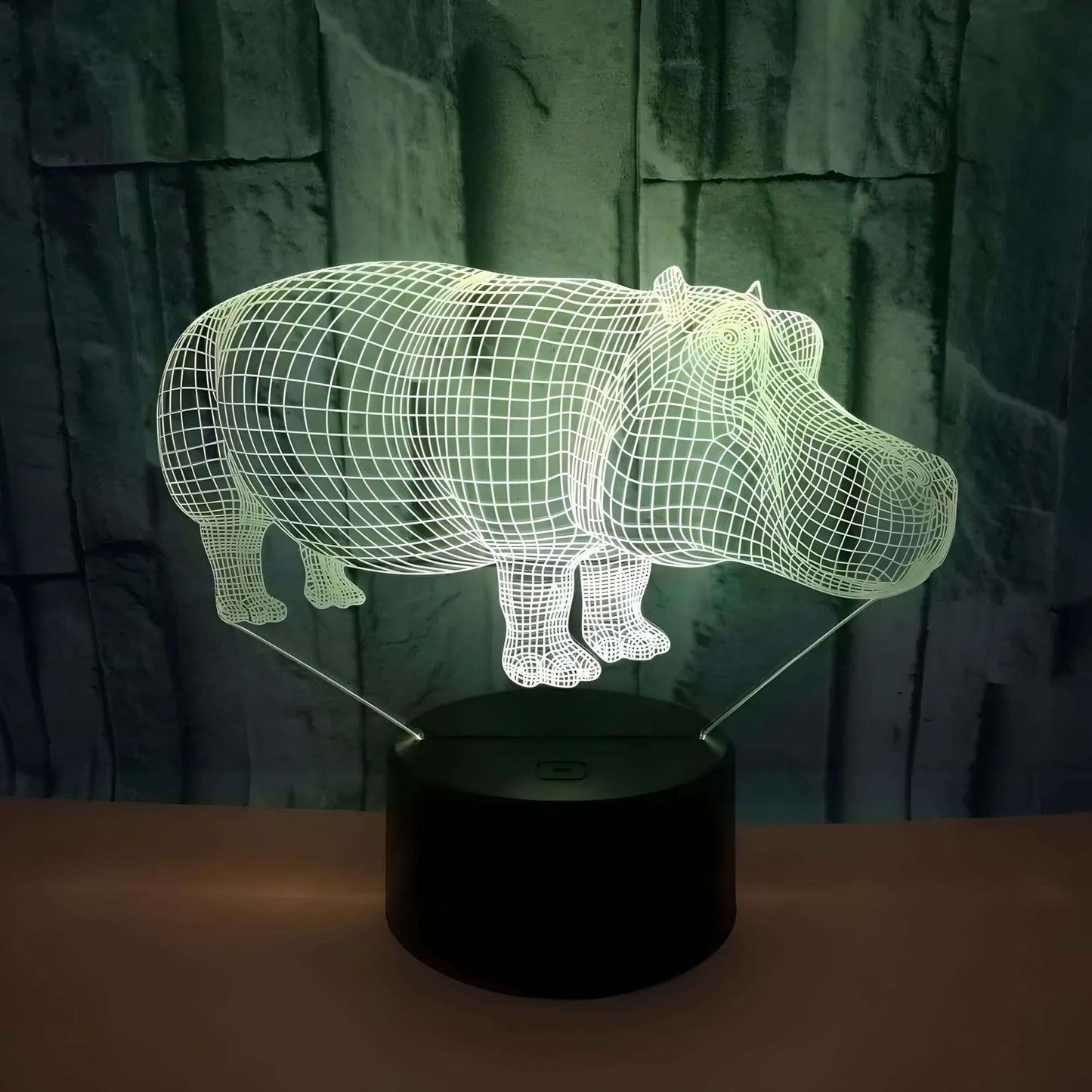 Veilleuse Hippopotame 3D