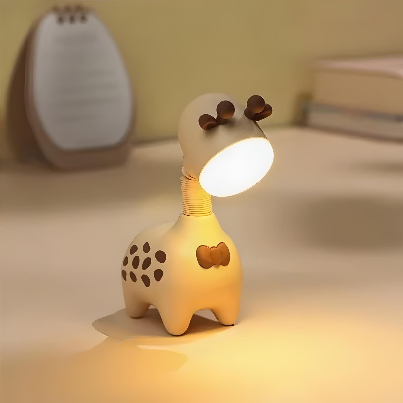 Veilleuse Lampe Girafe Beige
