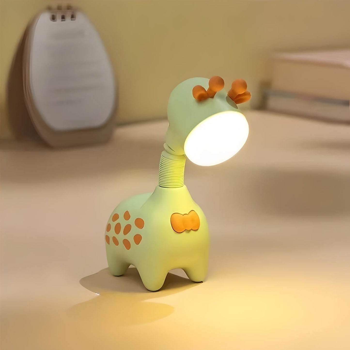 Veilleuse Lampe Girafe Vert