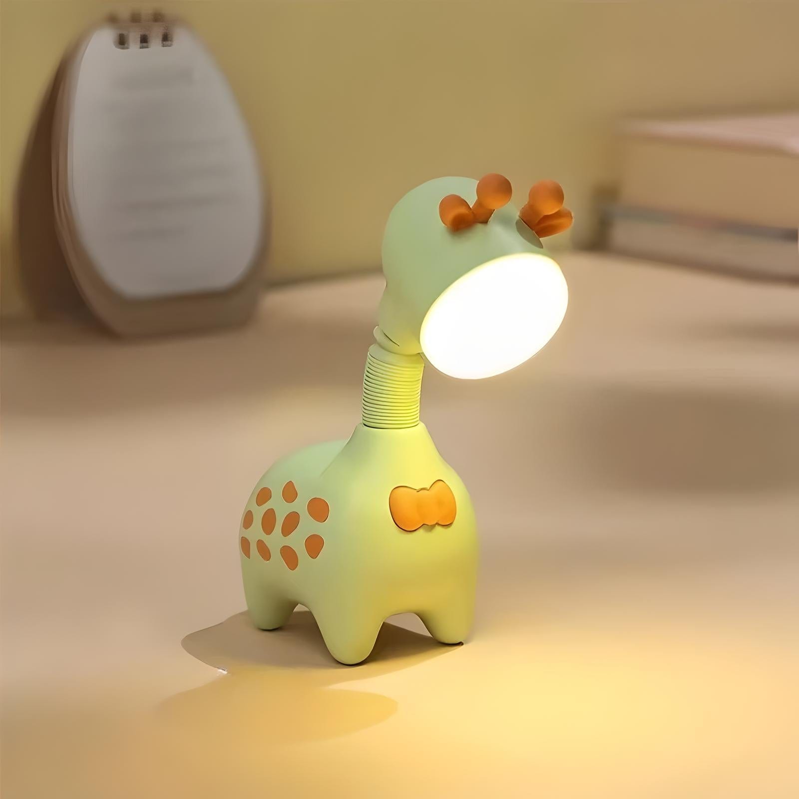 Veilleuse Lampe Girafe Vert