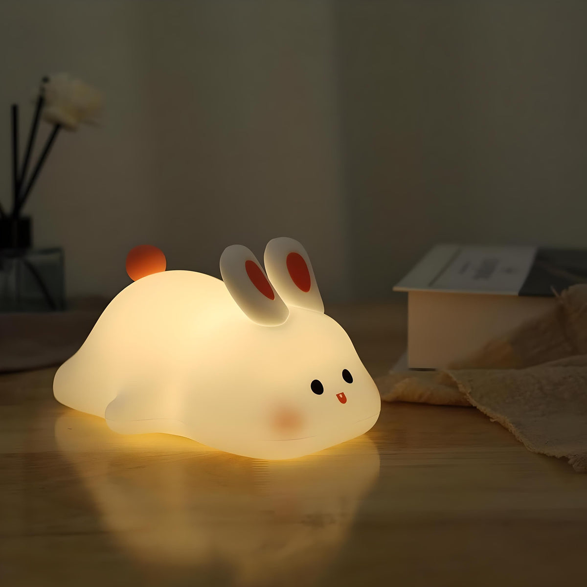 Veilleuse Lapin avec Capteur Tactile