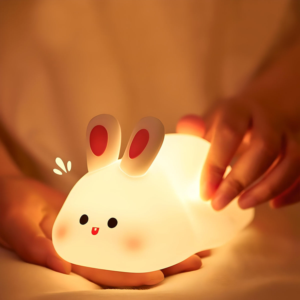 Veilleuse Lapin avec Capteur Tactile