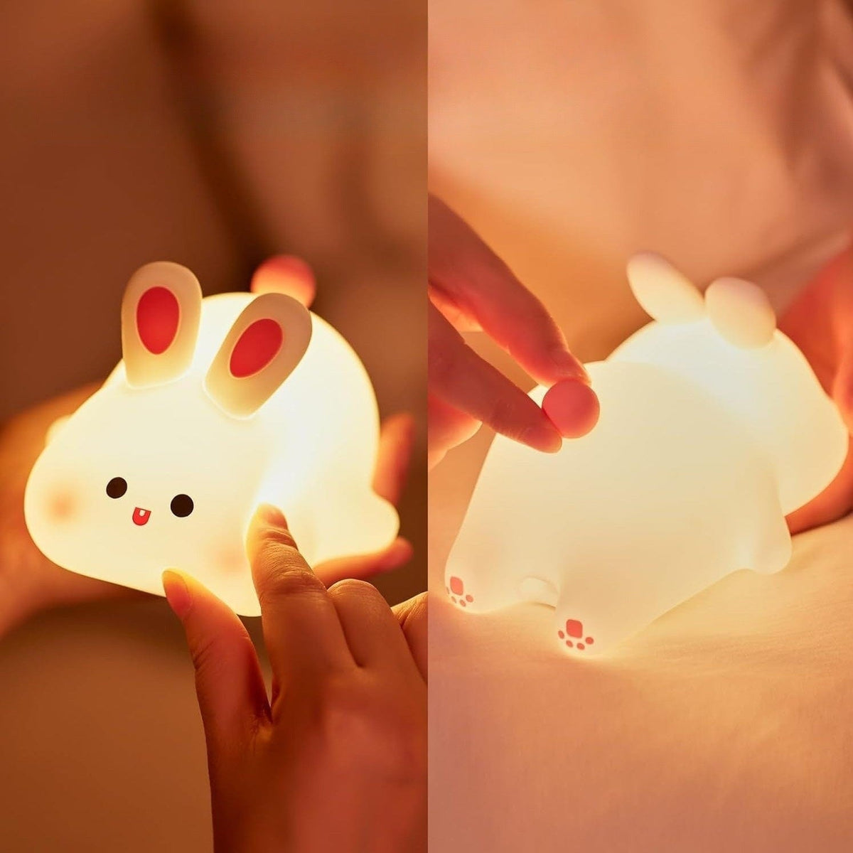 Veilleuse Lapin avec Capteur Tactile