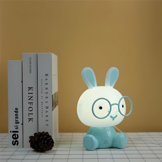 Veilleuse Lapin Bleu à Lunettes