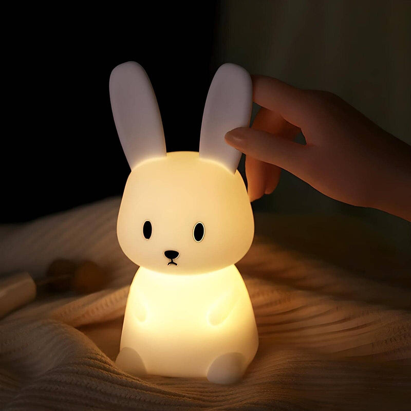Veilleuse Lapin Multicolore en Silicone