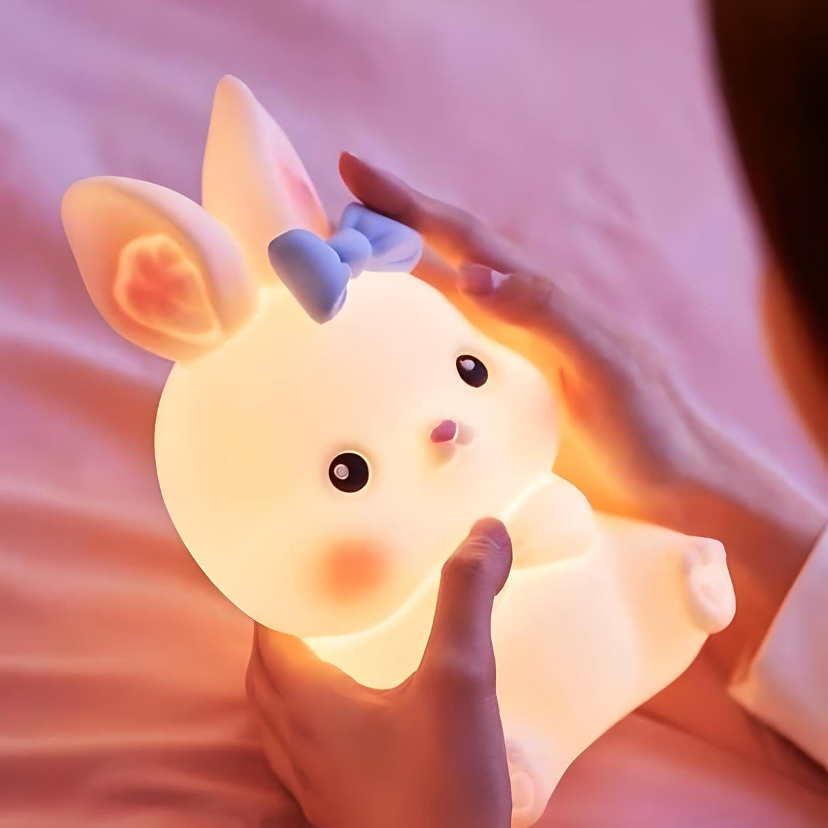 Veilleuse Lapin Rose