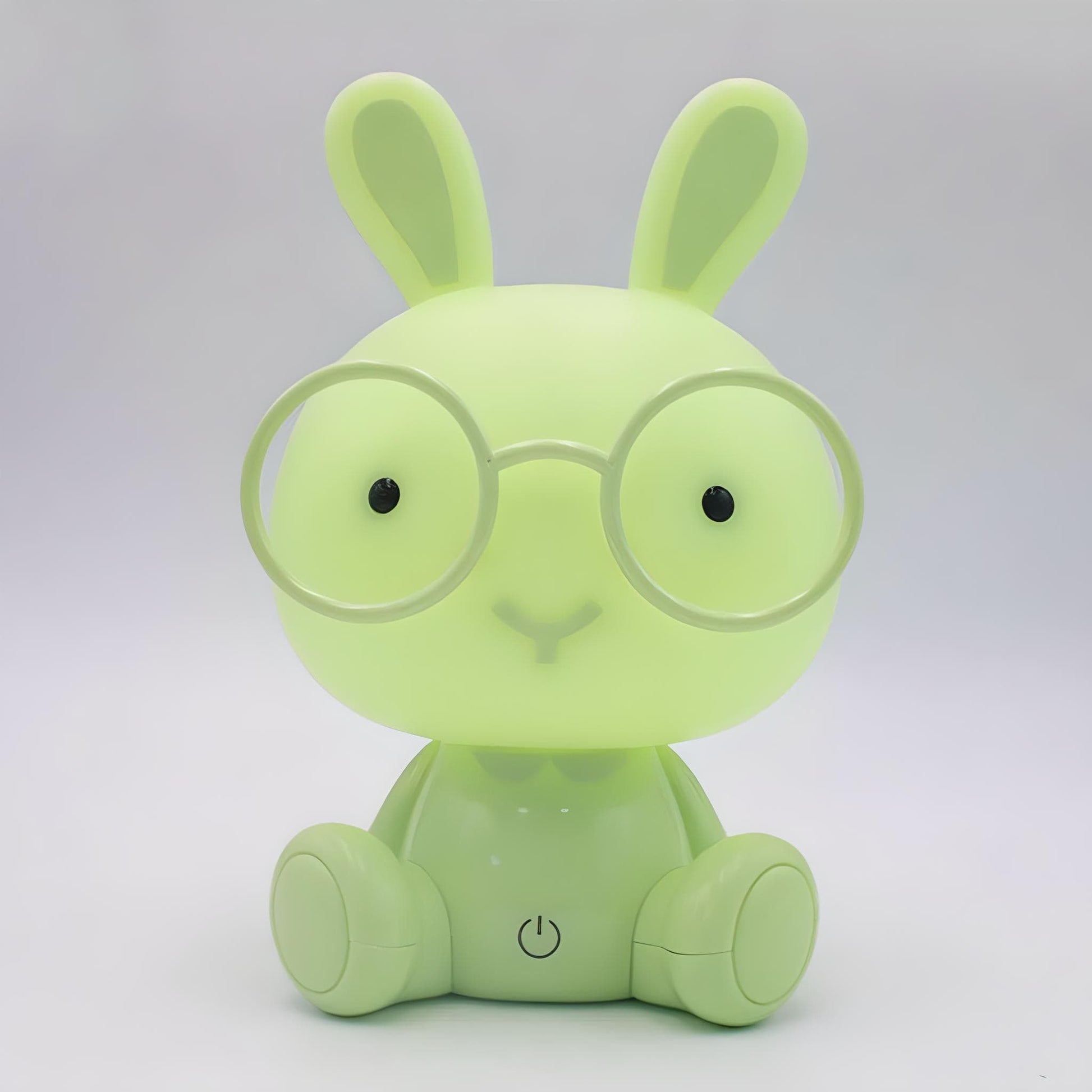 Veilleuse Lapin Vert à Lunettes
