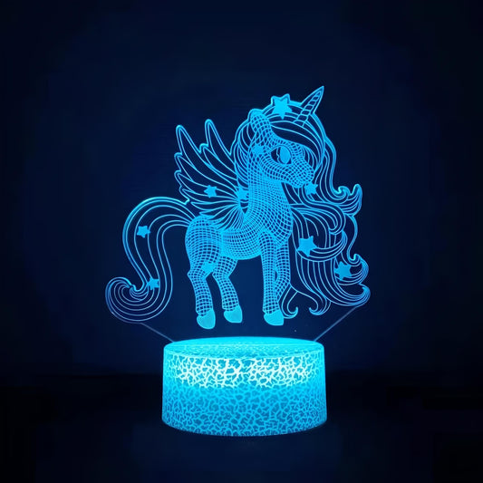 Veilleuse Licorne 3D