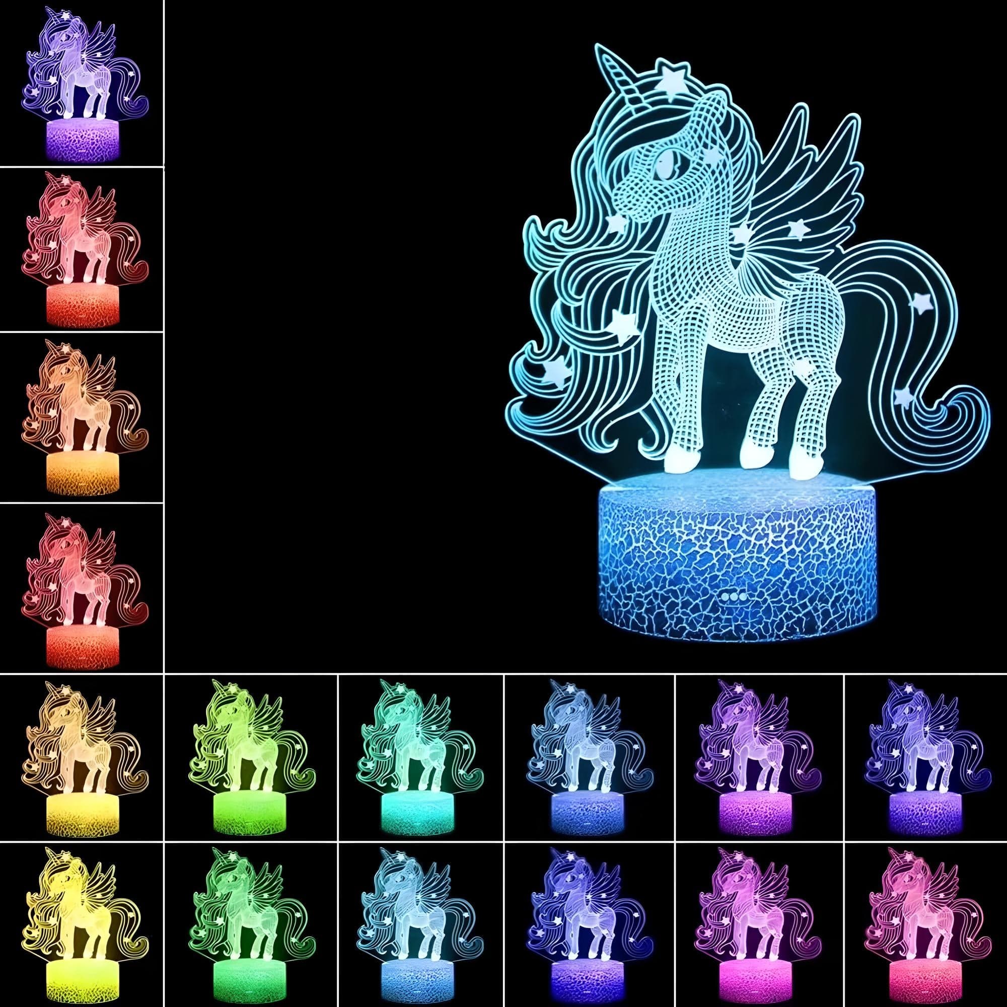 Veilleuse Licorne 3D