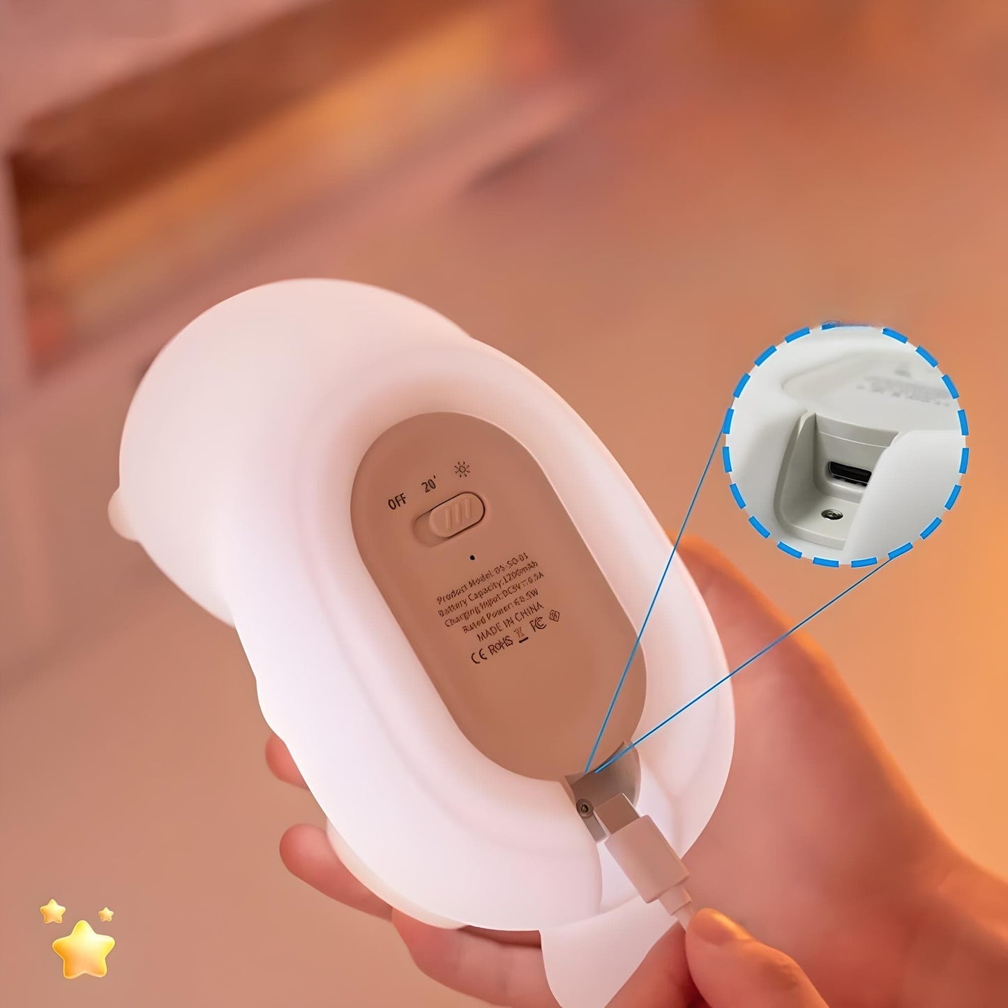 Veilleuse Loutre Bébé