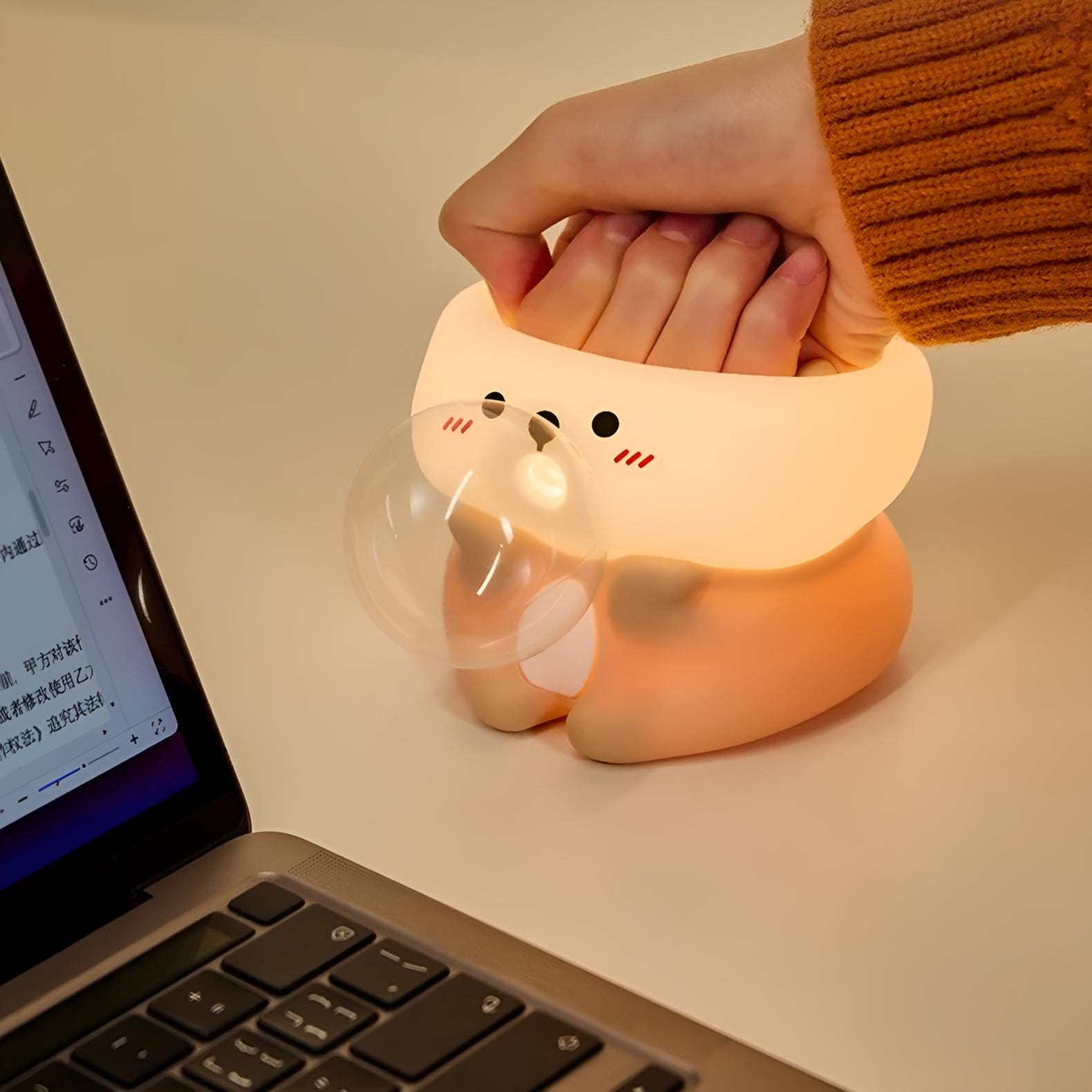 Veilleuse Loutre en Silicone LED Nomade