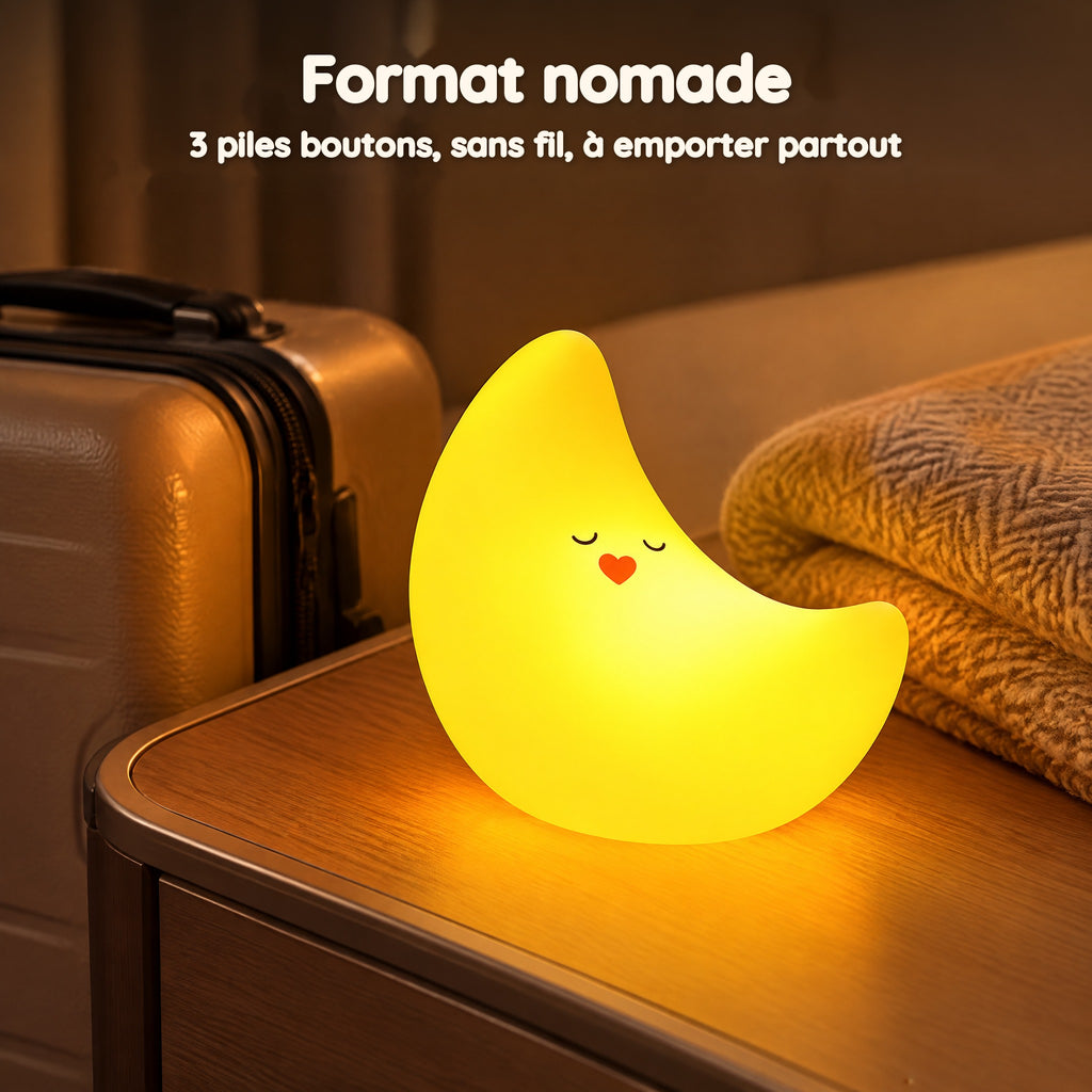 Veilleuse Lune Enfant – Format nomade