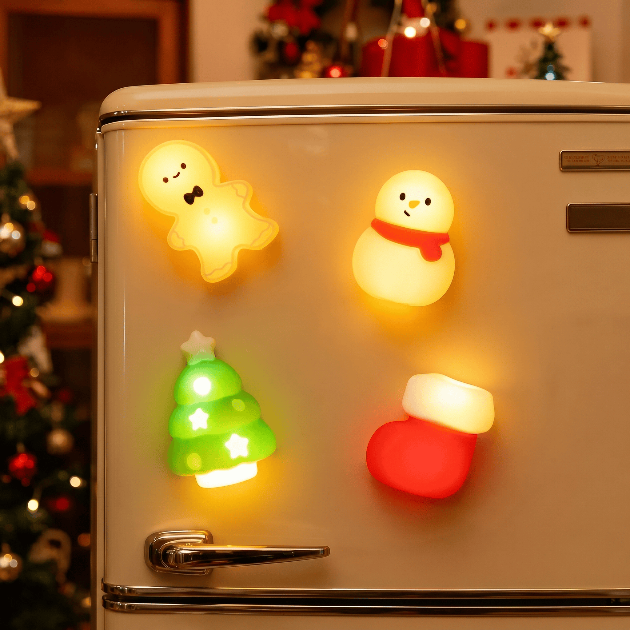 Veilleuse Magnétique Noël pour Réfrigérateur