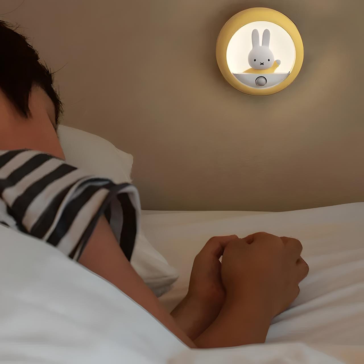 Veilleuse Murale Lapin avec Capteur de Mouvement