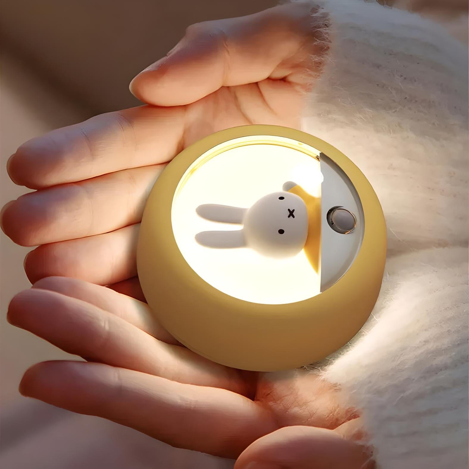 Veilleuse Murale Lapin avec Capteur de Mouvement