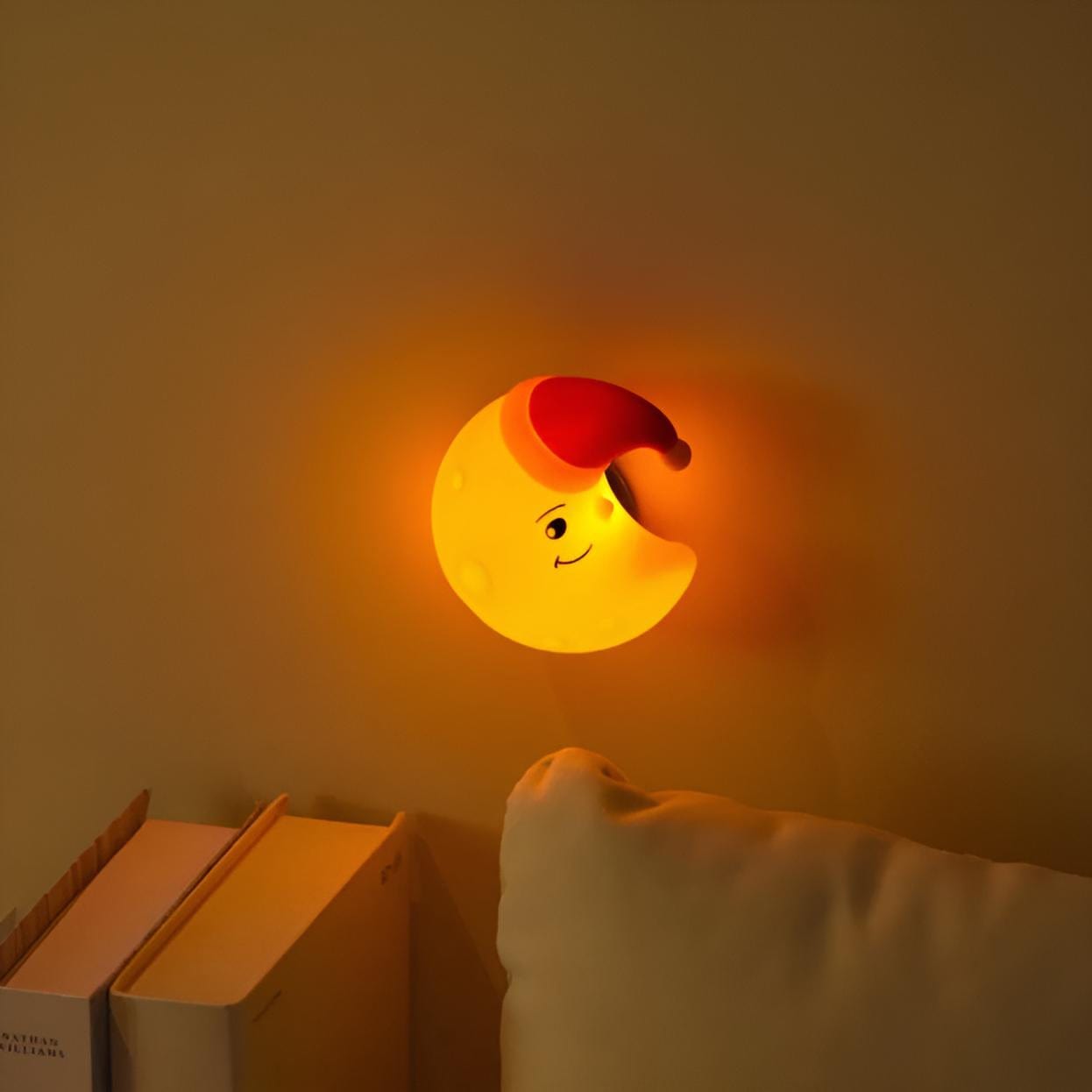 Veilleuse Murale Lune en Silicone