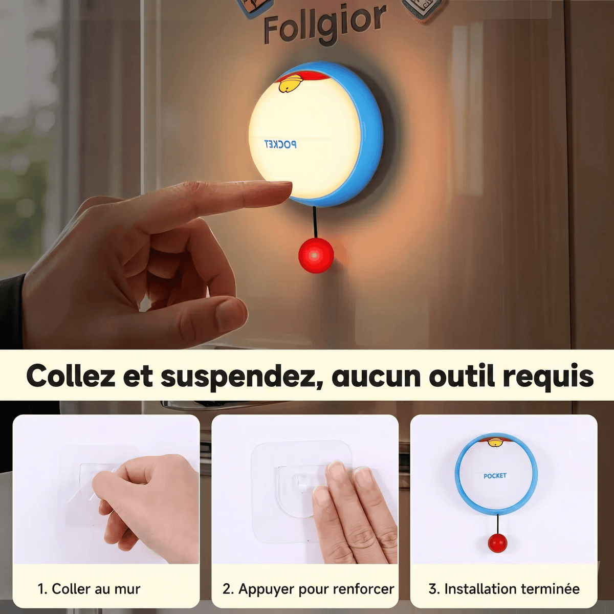 Rechargeable Silicone Wall Night Light