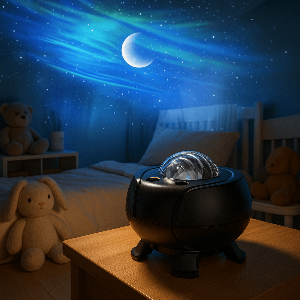 Veilleuse Musicale Projection Noir