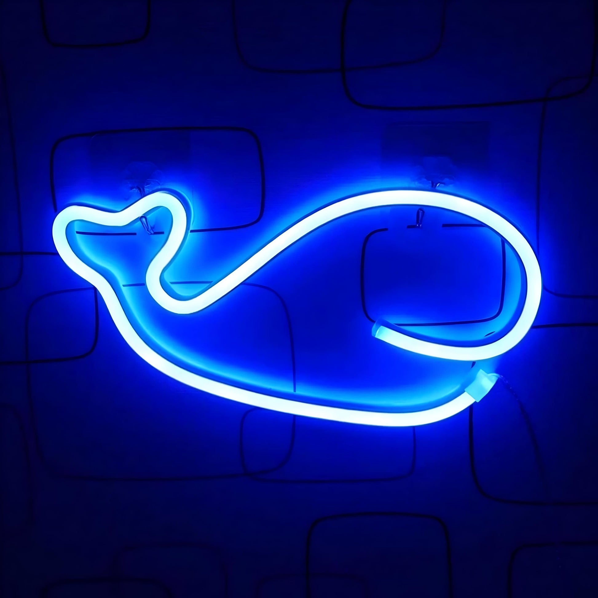 Veilleuse Néon Baleine