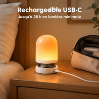 Przenośna lampka nocna akumulatorowa z czerwonym i bursztynowym światłem – Ładowanie przez USB-C