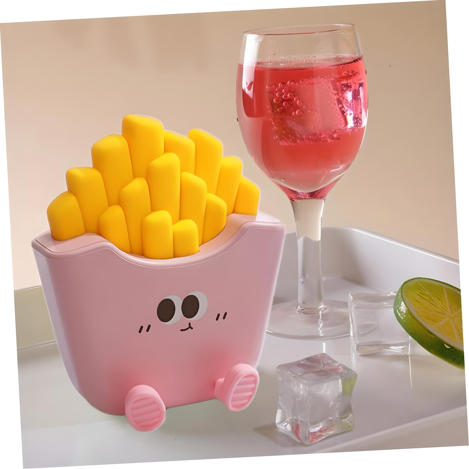 Veilleuse Originale Barquette de Frites Rose