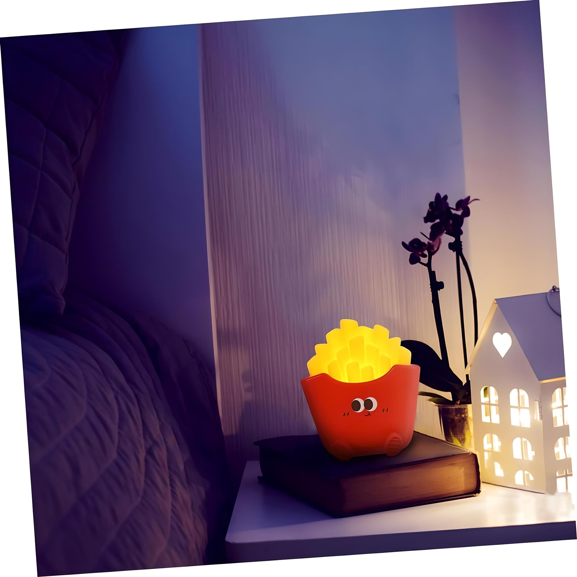 Veilleuse Originale Barquette de Frites Rouge