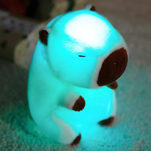 Veilleuse Peluche Capybara Blanc