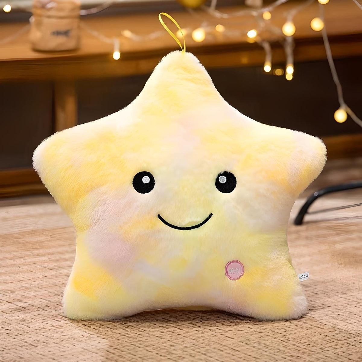 Veilleuse Peluche Étoile 24x22cm / Jaune