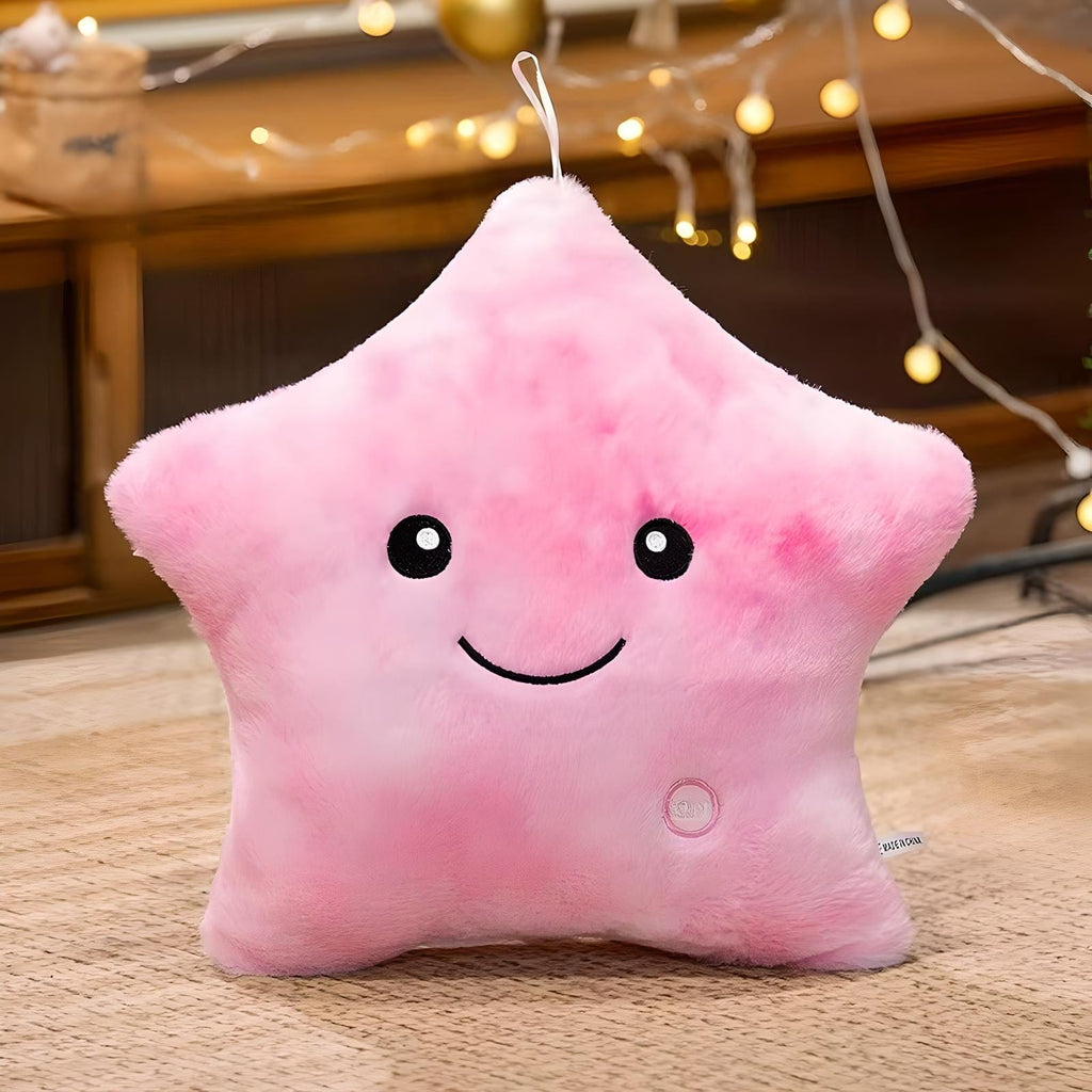 Veilleuse Peluche Étoile 24x22cm / Rose