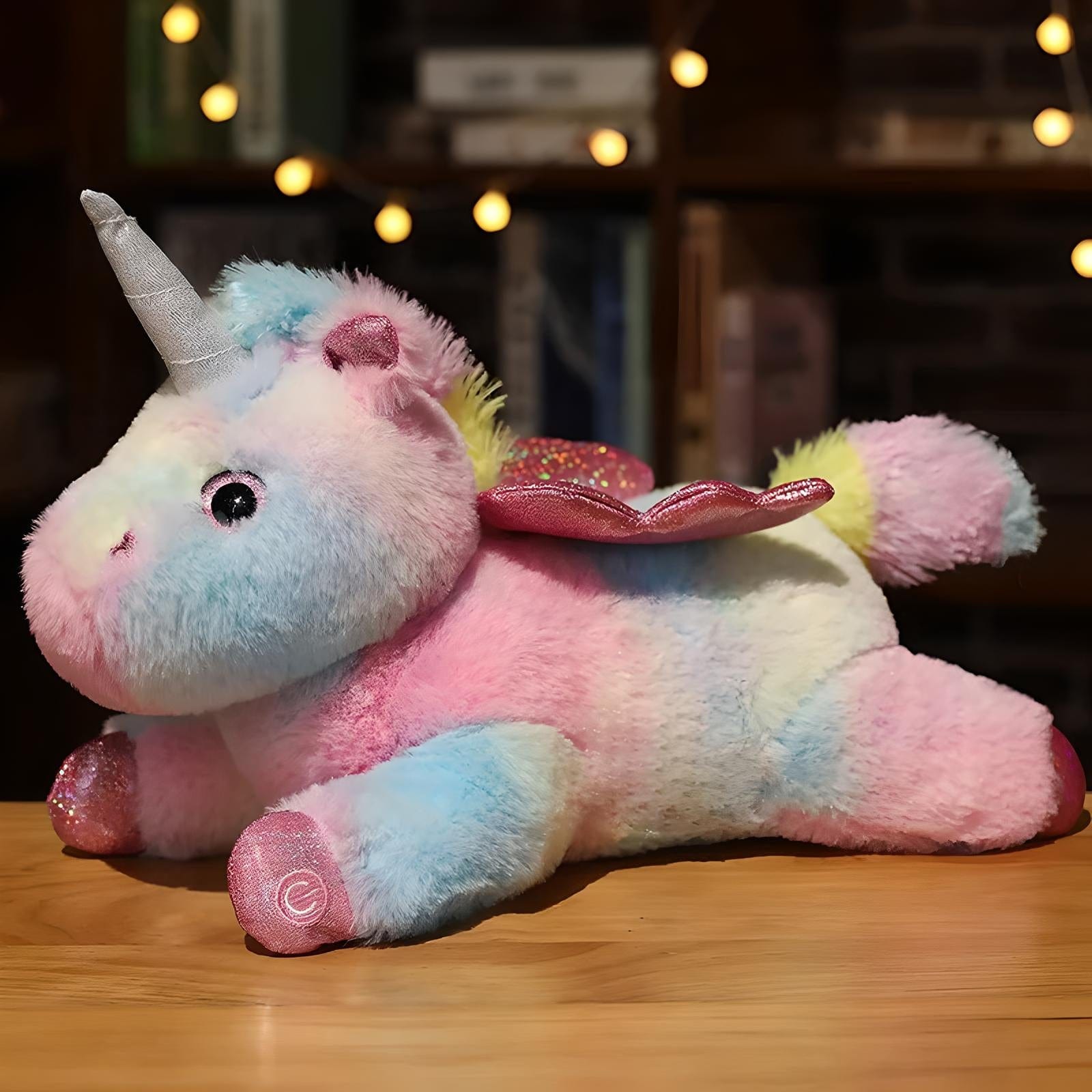 Veilleuse Peluche Licorne Multicolore
