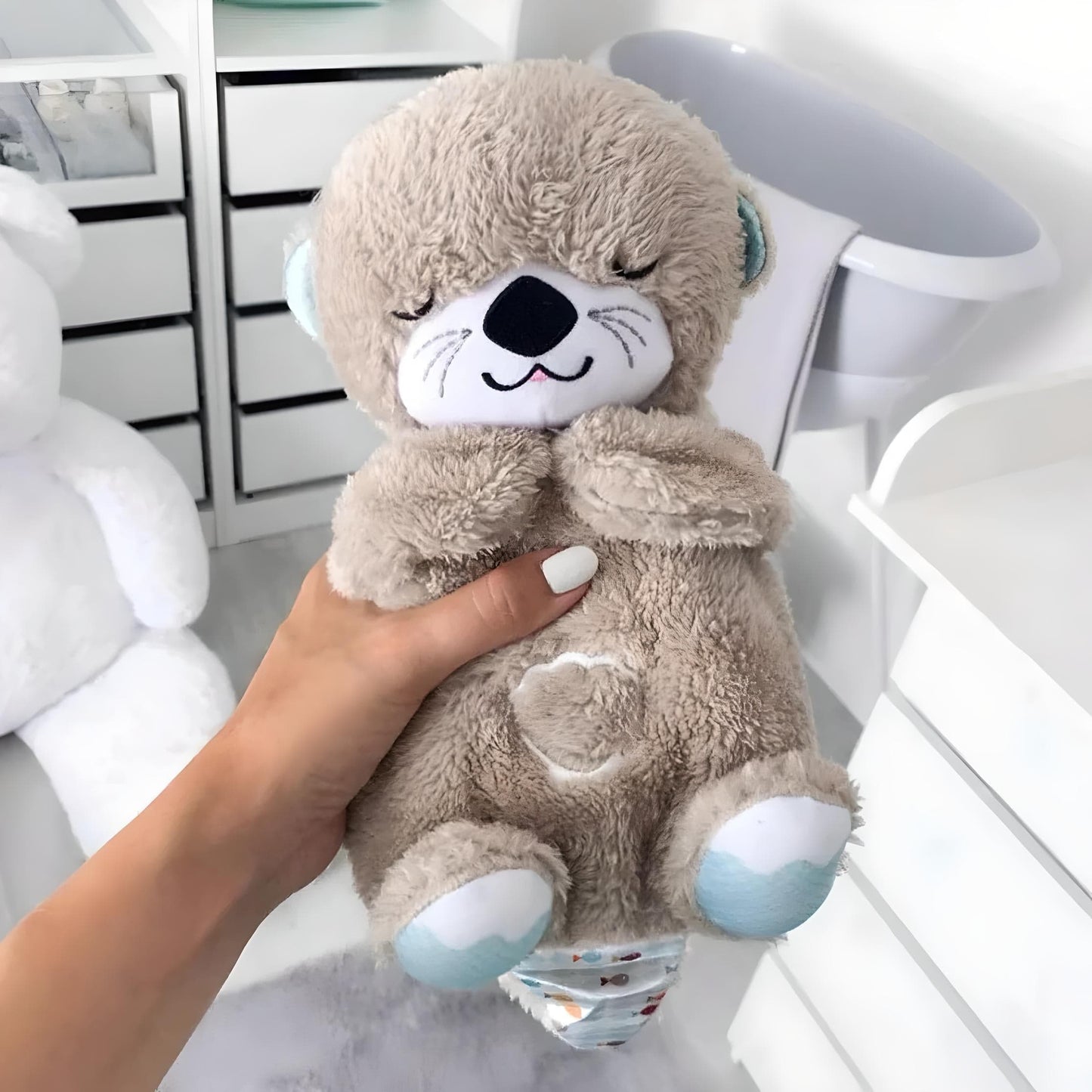 Veilleuse Peluche Loutre - Câlins Respirant 