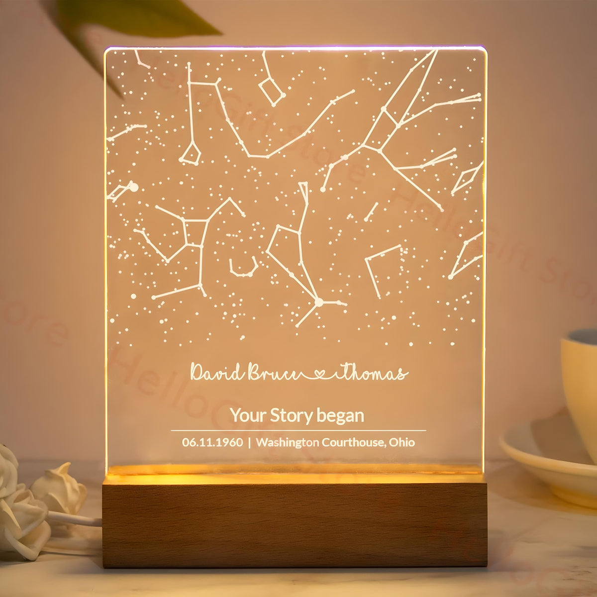 Veilleuse Personnalisée Constellation