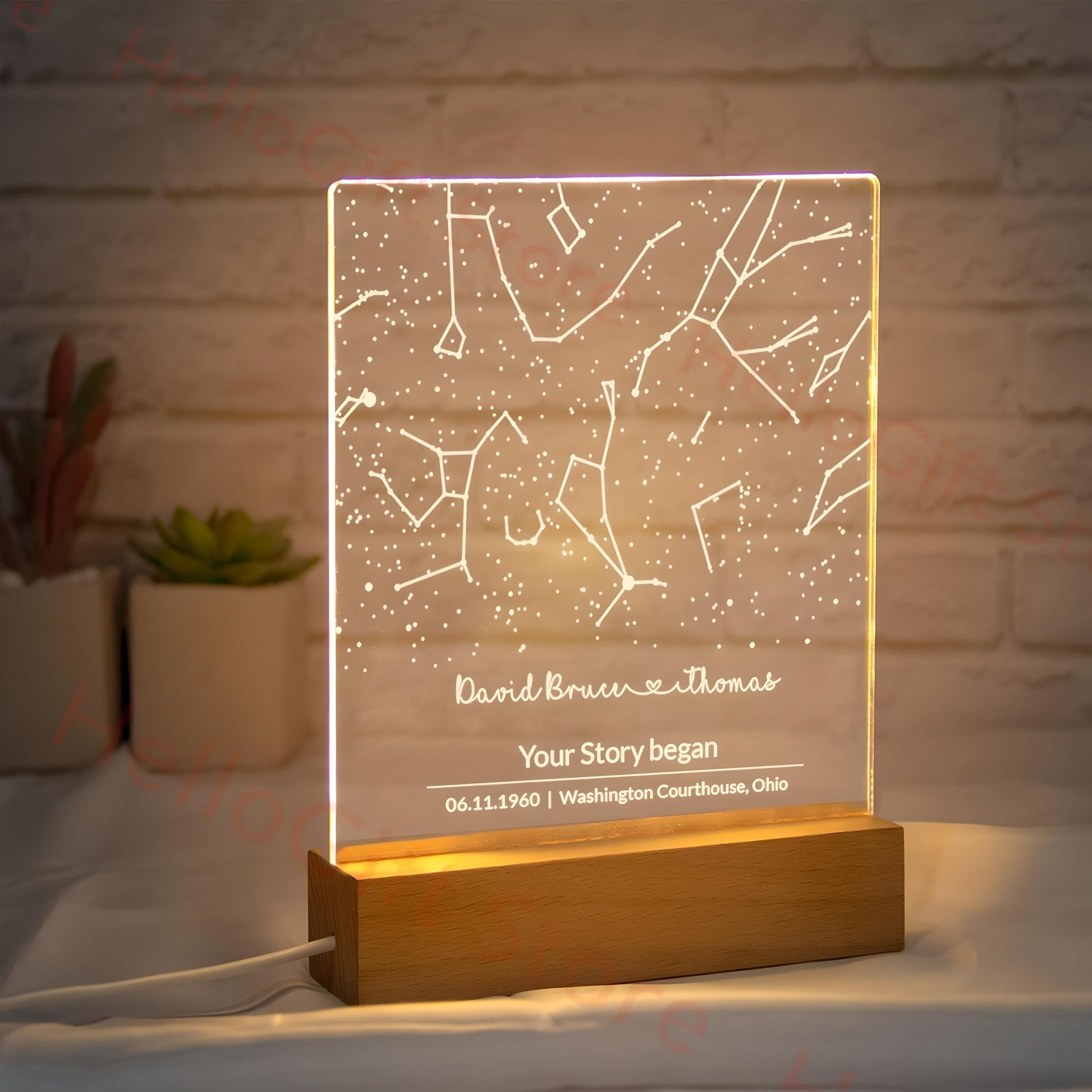 Veilleuse Personnalisée Constellation